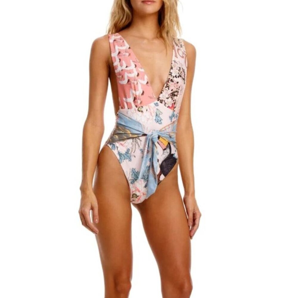 Agua Bendita Florentina Zola One Piece NWOT L - Picture 5 of 14